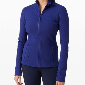 Lululemon Define Jacket Larkspur Blue Size 8 Luon Athletic Workout Fitness EUC